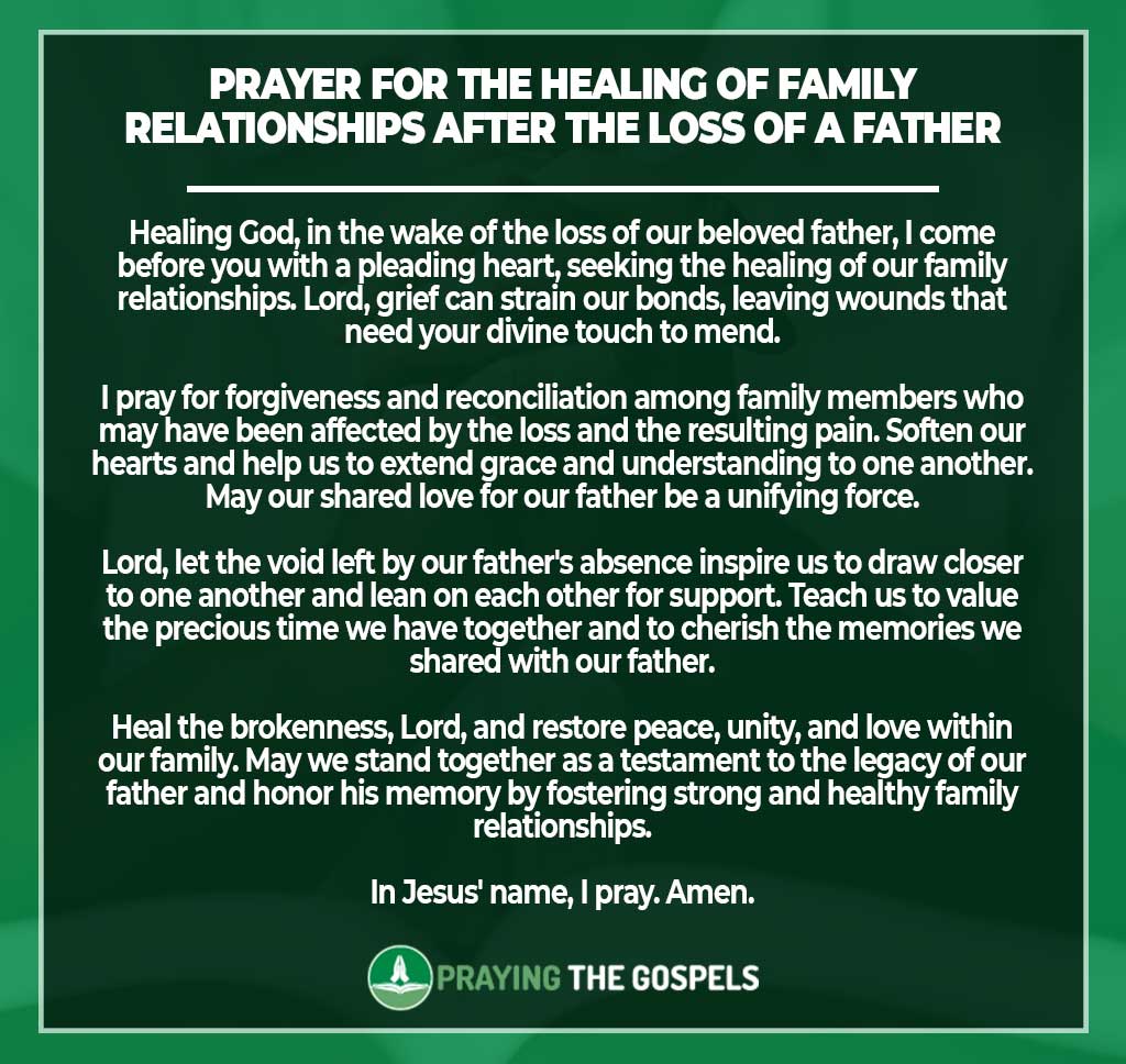 Prayers for Loss of Father