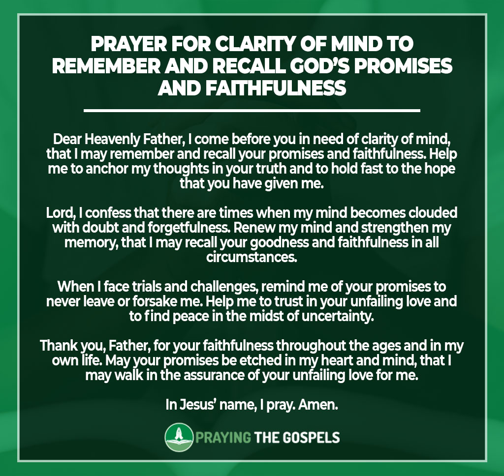 Prayer for Clarity of Mind