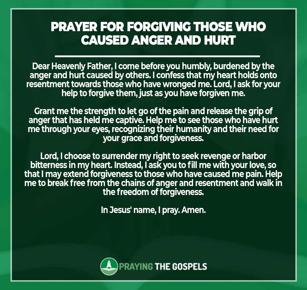 Prayers for Anger