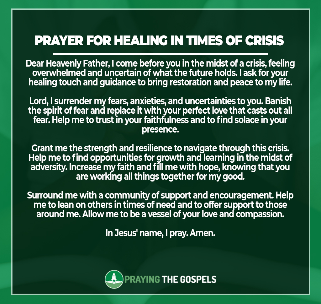 Prayer for Healing in Times of Crisis