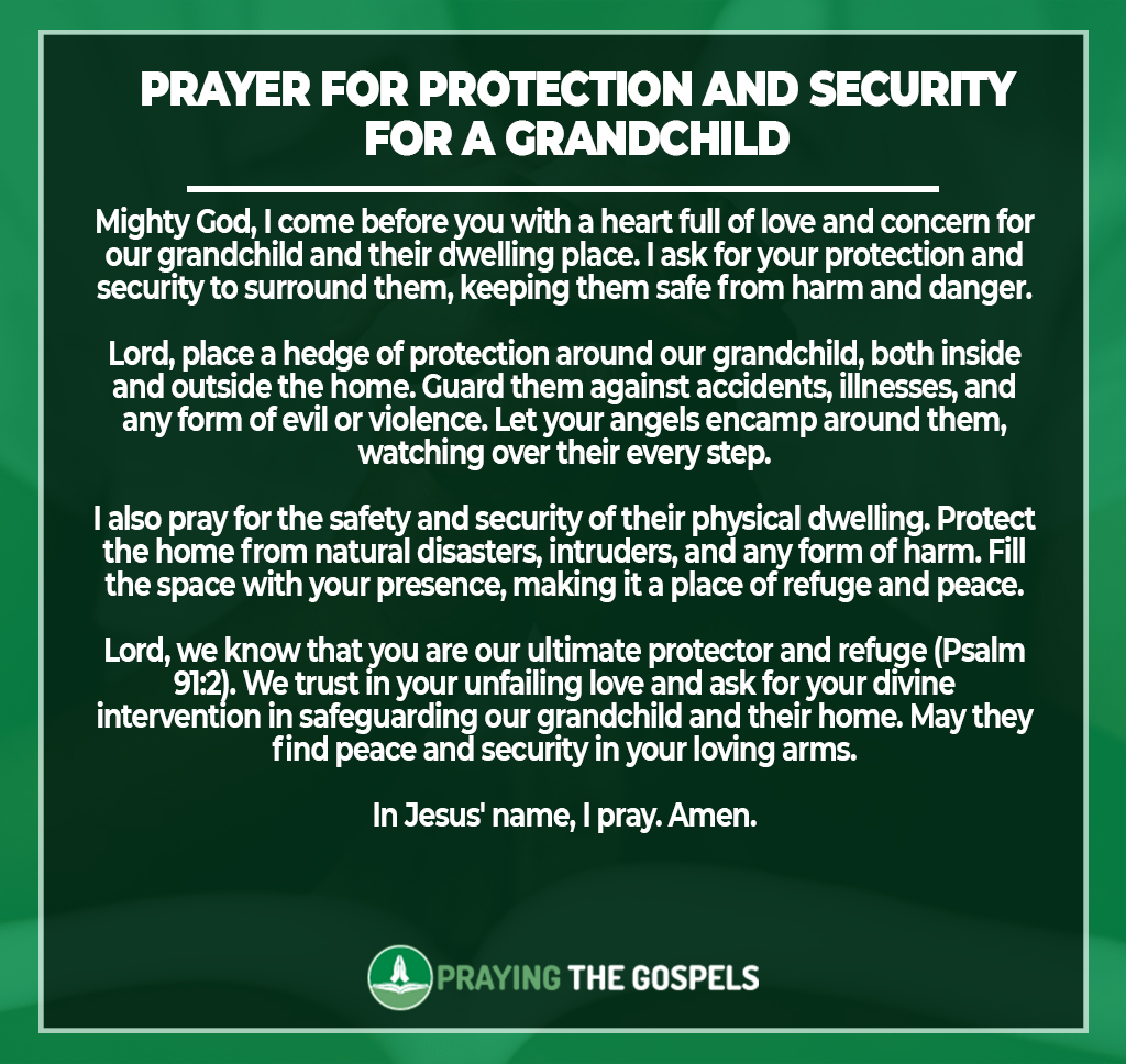 Prayer for Protection and Security for a Grandchild