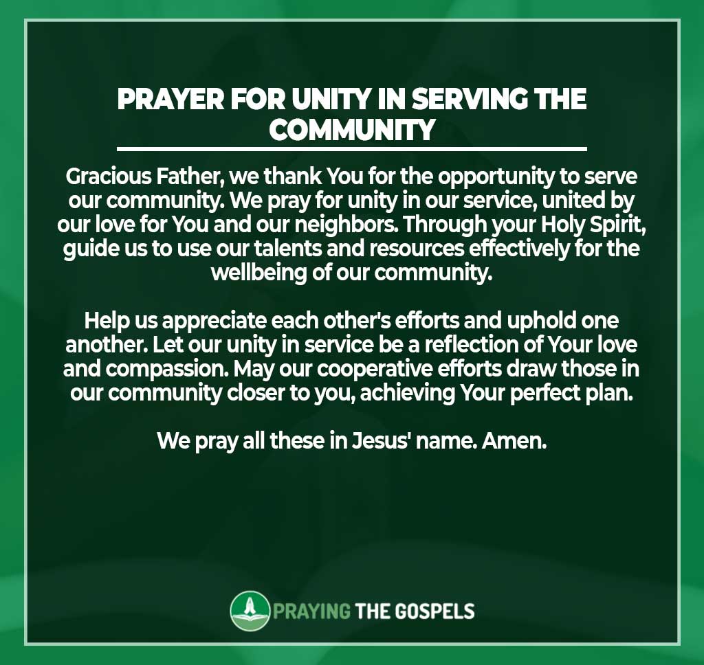Prayers for Unity in the Church