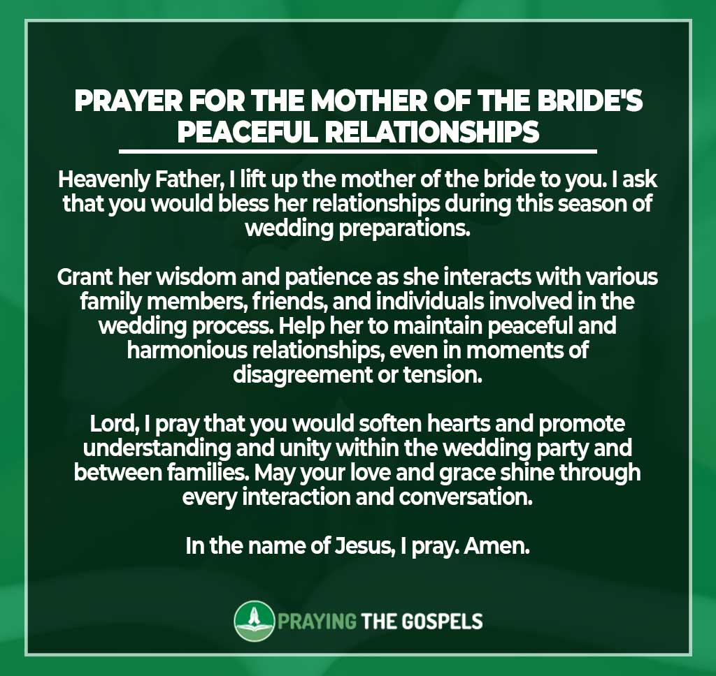 Prayers for the Mother of the Bride