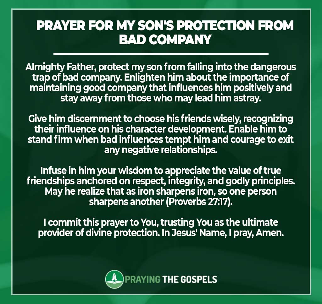 Prayers for Protection for My son