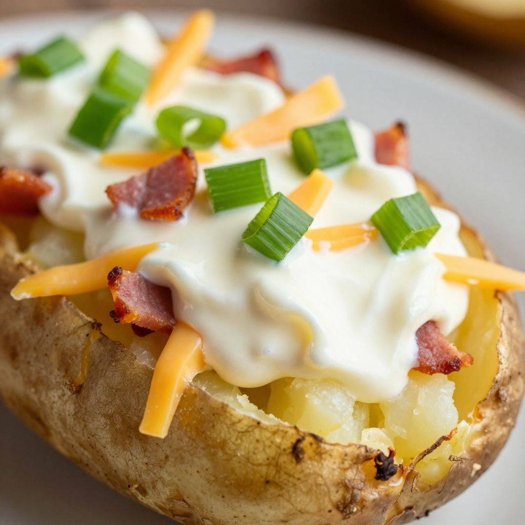 Baked Potato Salad Preparation