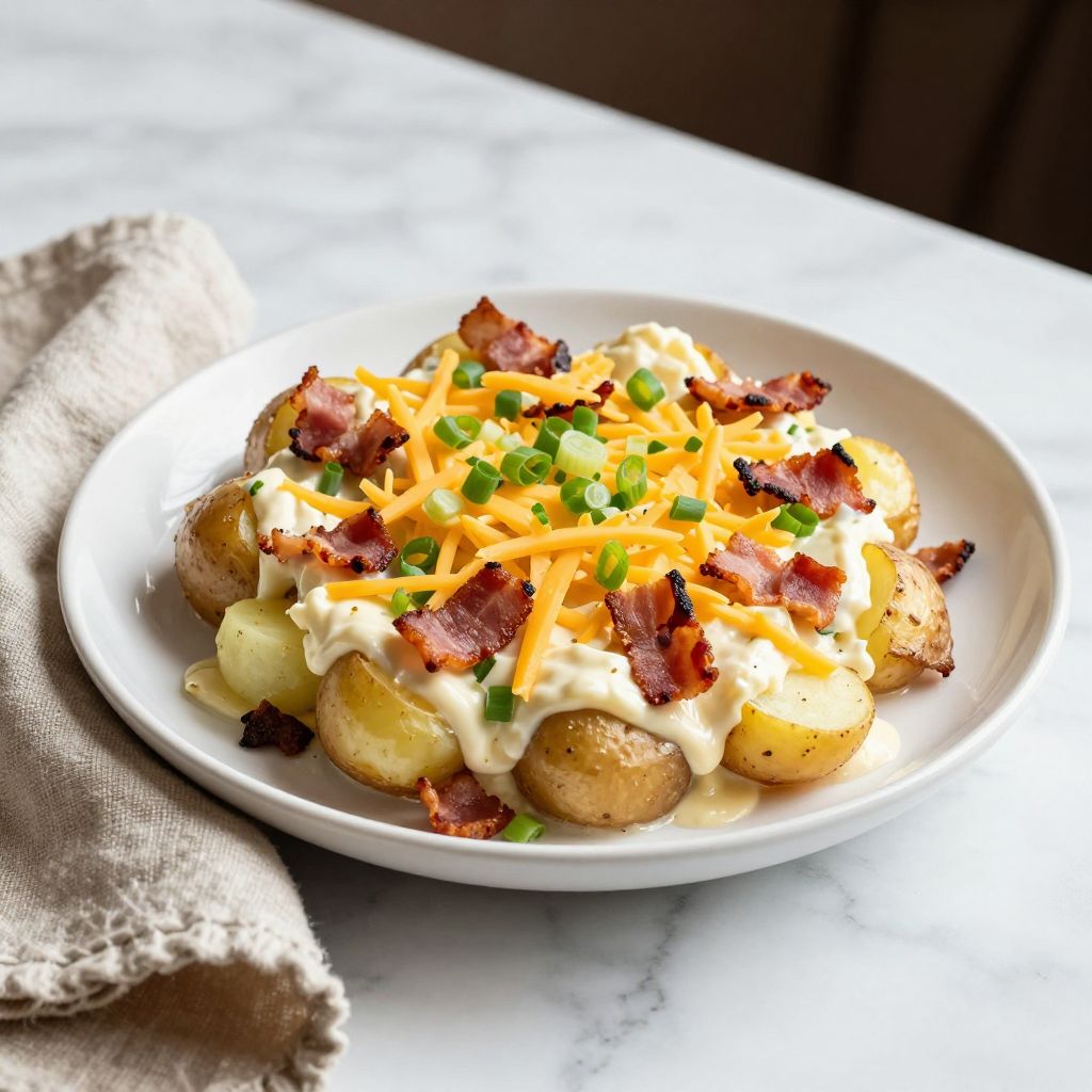Baked Potato Salad Final Dish