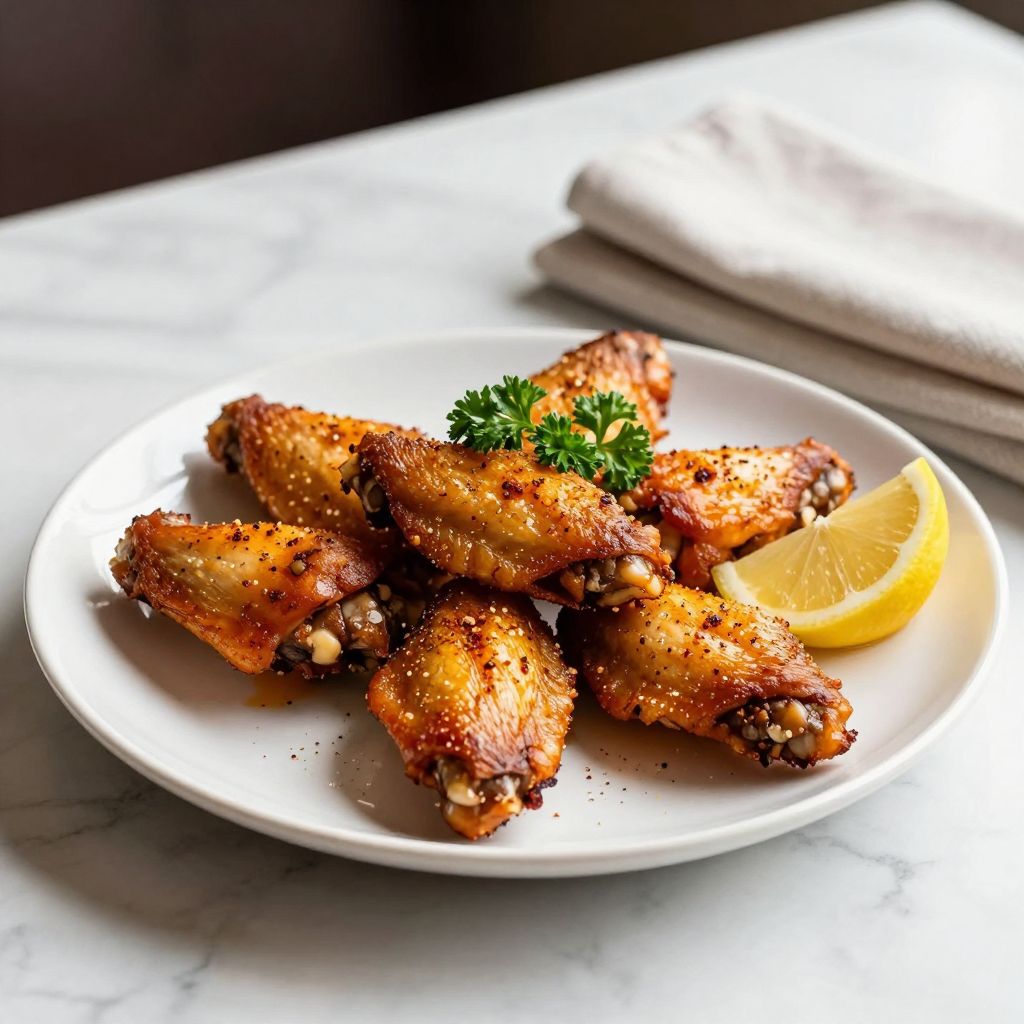 Baked Wings Final Dish