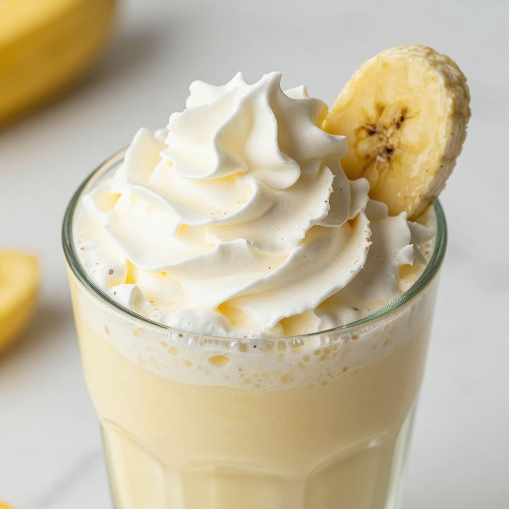 Banana Milkshake Process Image