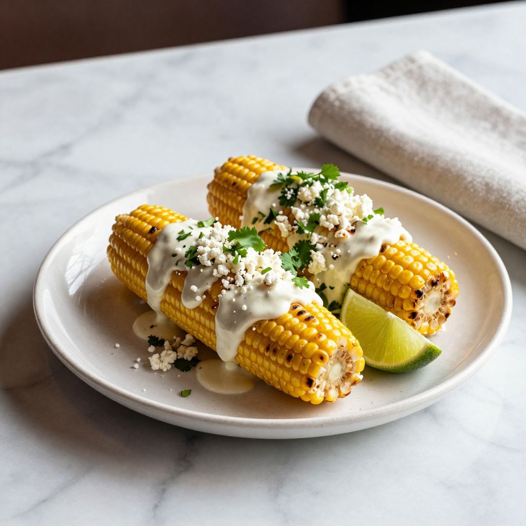 Best Mexican Street Corn Serving
