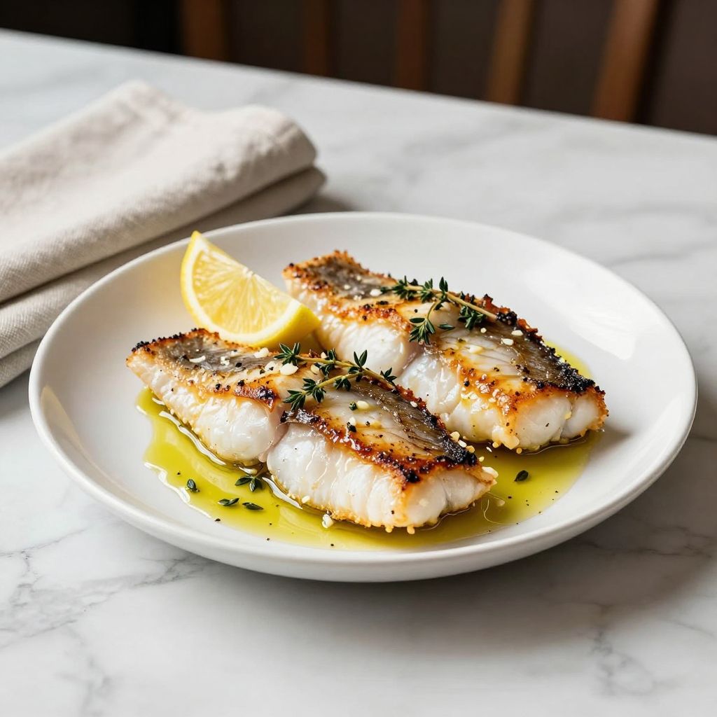 Black Sea Bass Dish