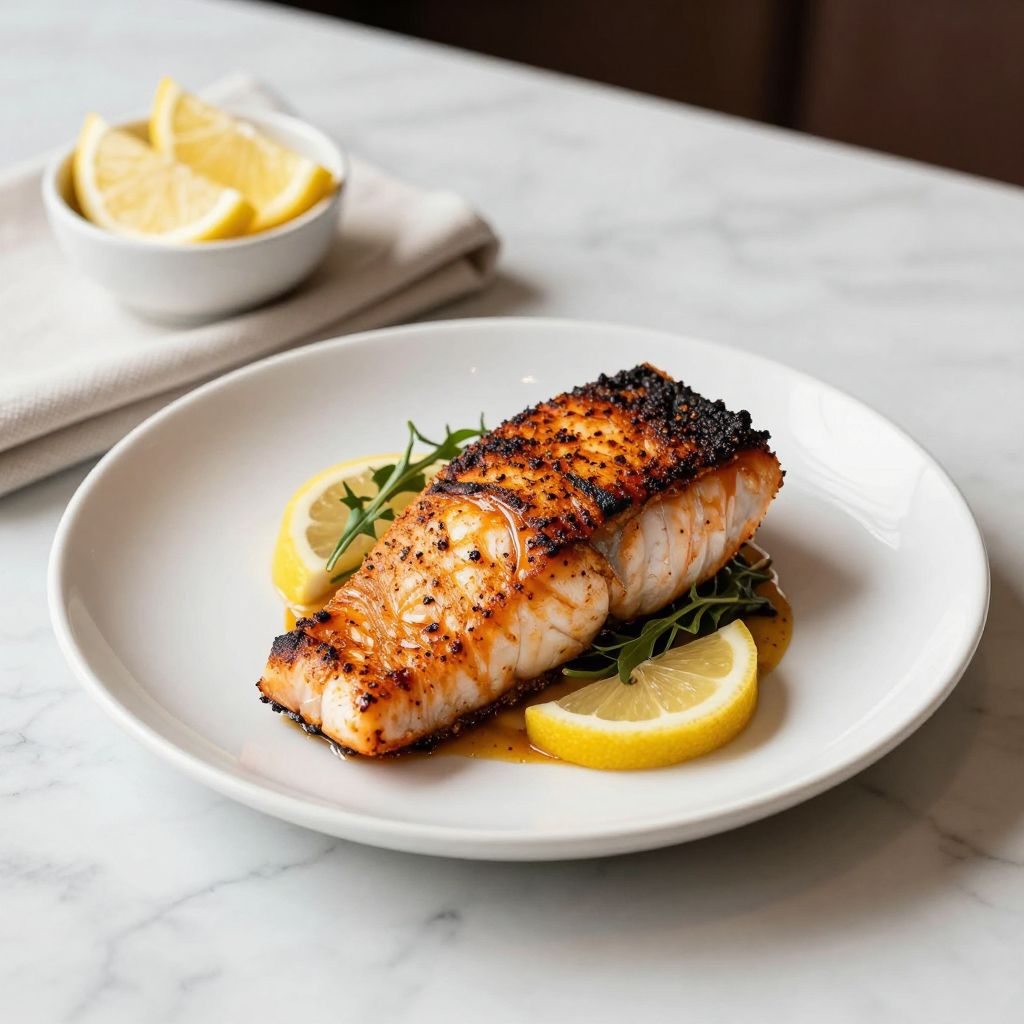 Finished Blackened Mahi Mahi