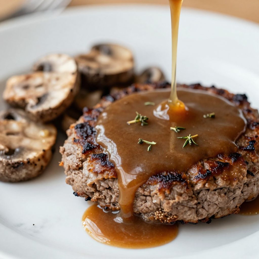 Bobby Flay Salisbury Steak Preparation