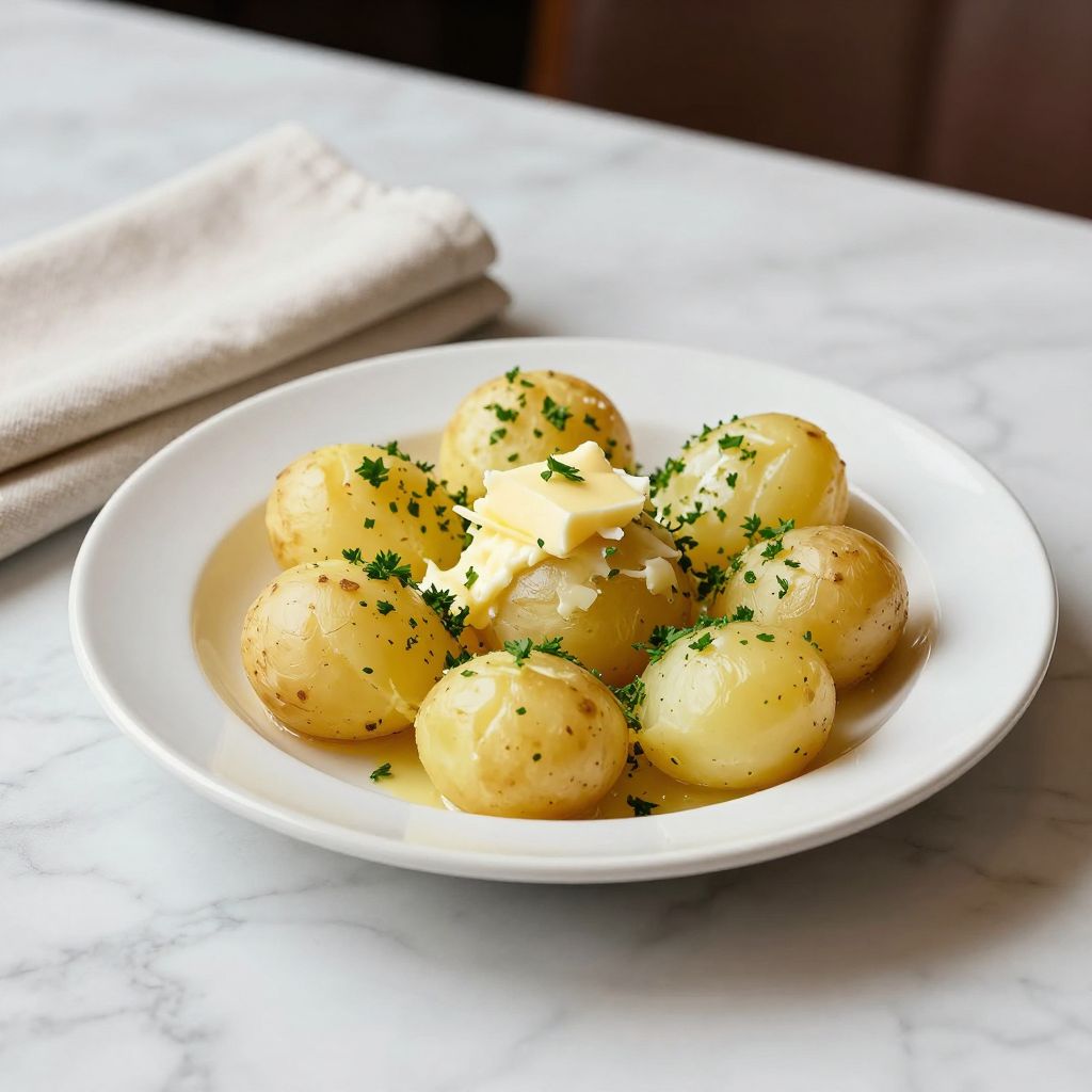Boiled Potatoes Serving Image