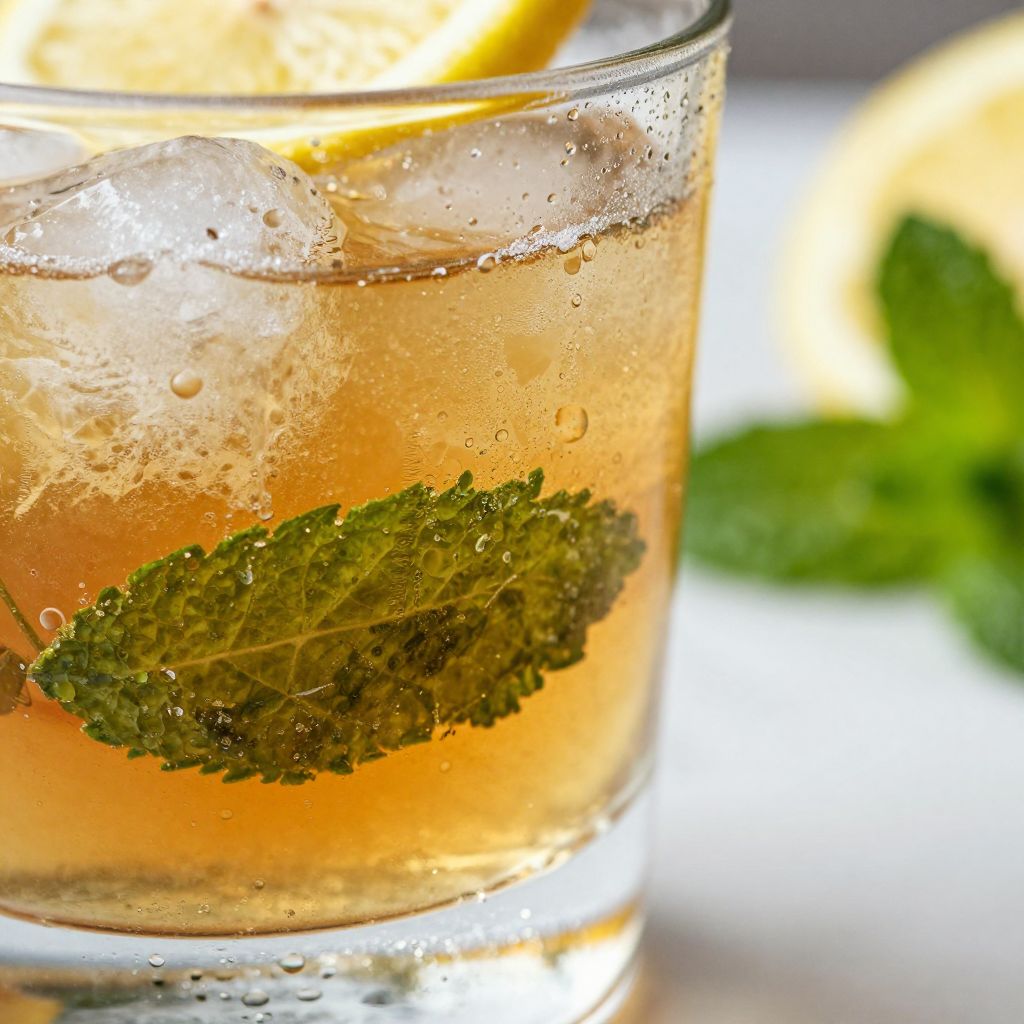 Bourbon Smash Preparation