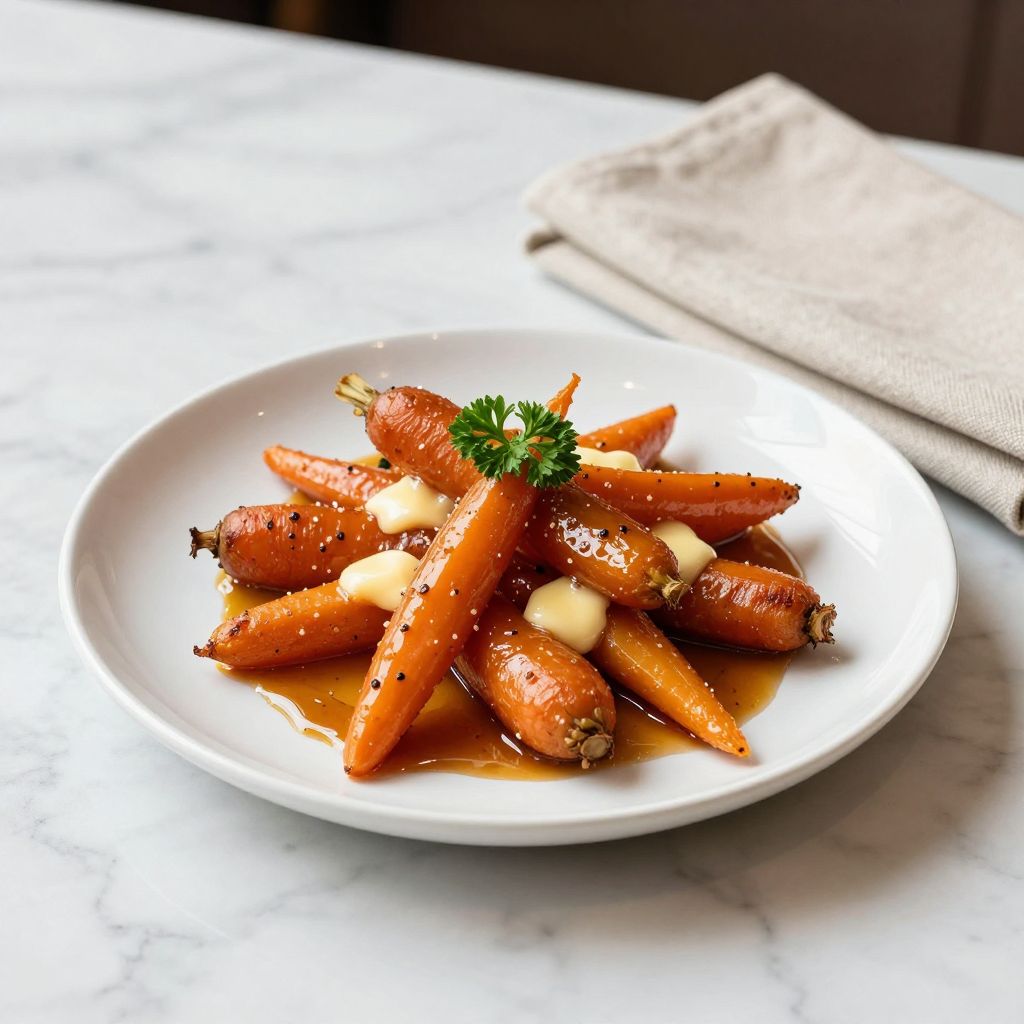 Caramelized Carrots Plated Image