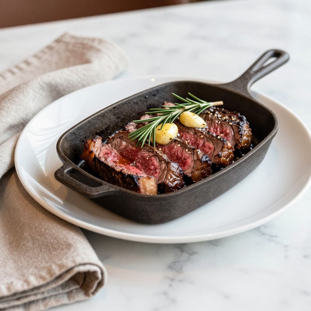 Cast Iron Steak Final Dish