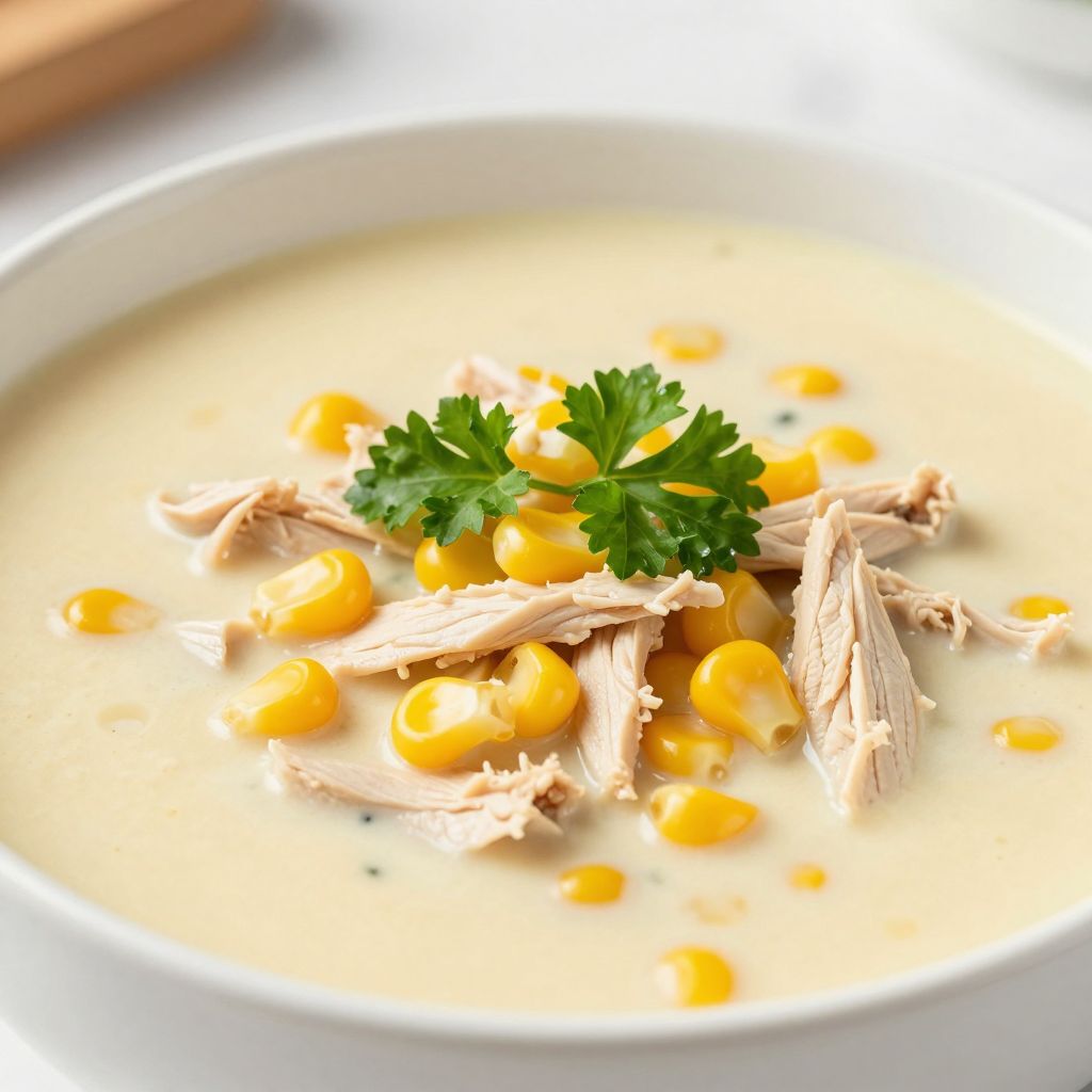 Chicken Corn Soup Process