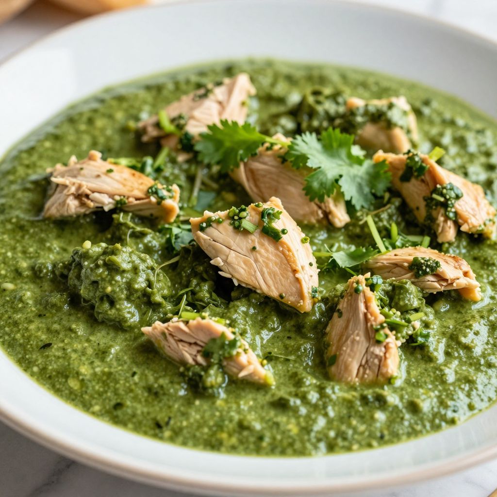 Chicken Saag Preparation Image