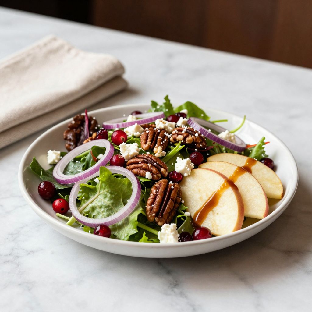 Christmas Salad Served