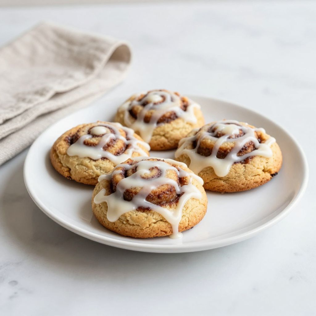 Cinnamon Roll Cookies Final Image