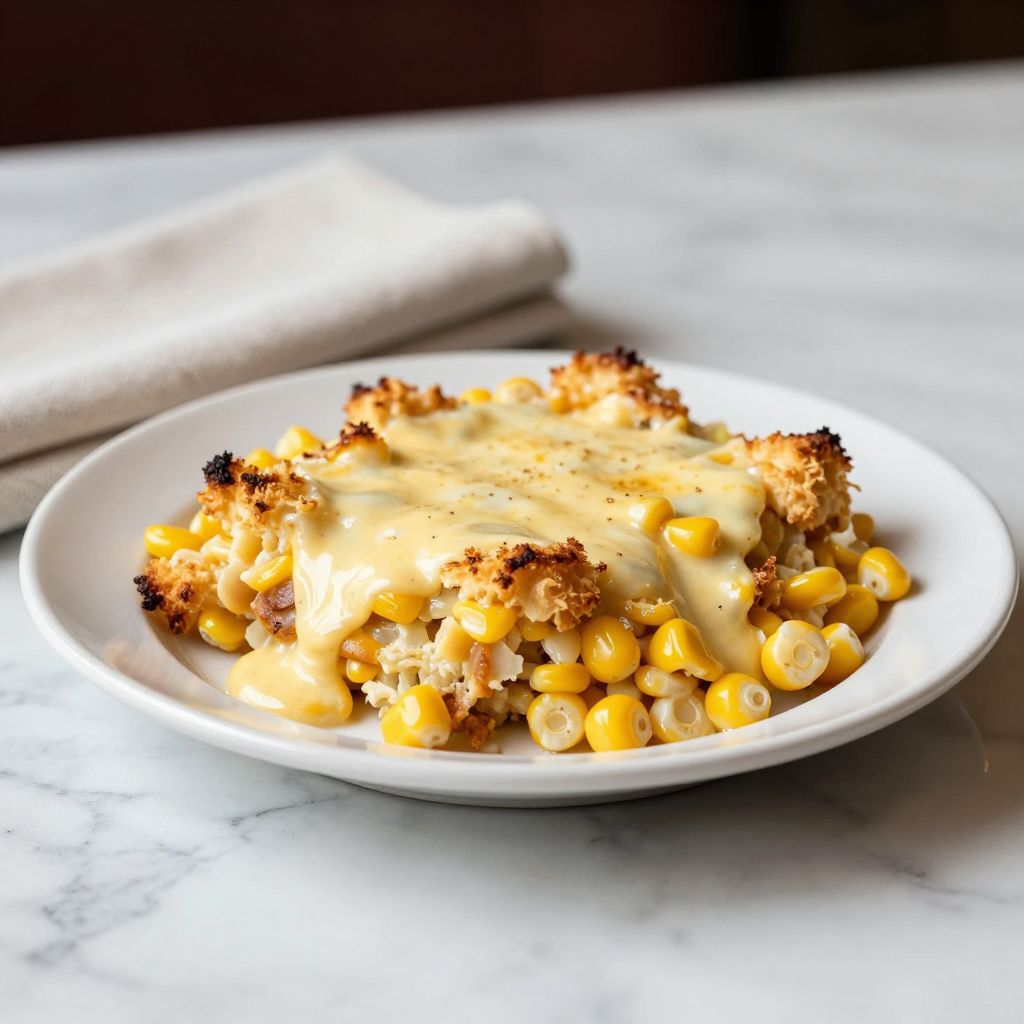 Corn Casserole Serving