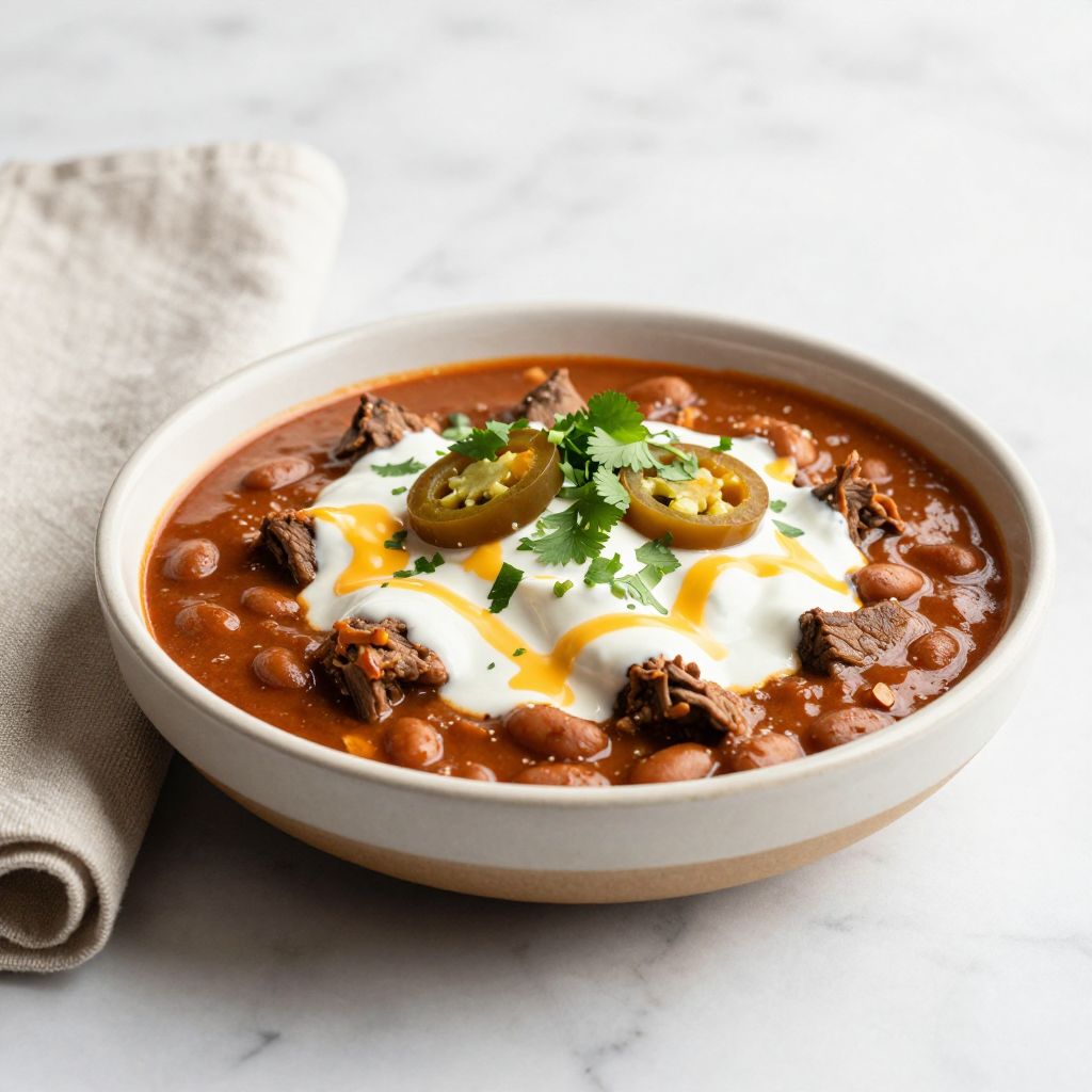 Cowboy Chili Serving Suggestion