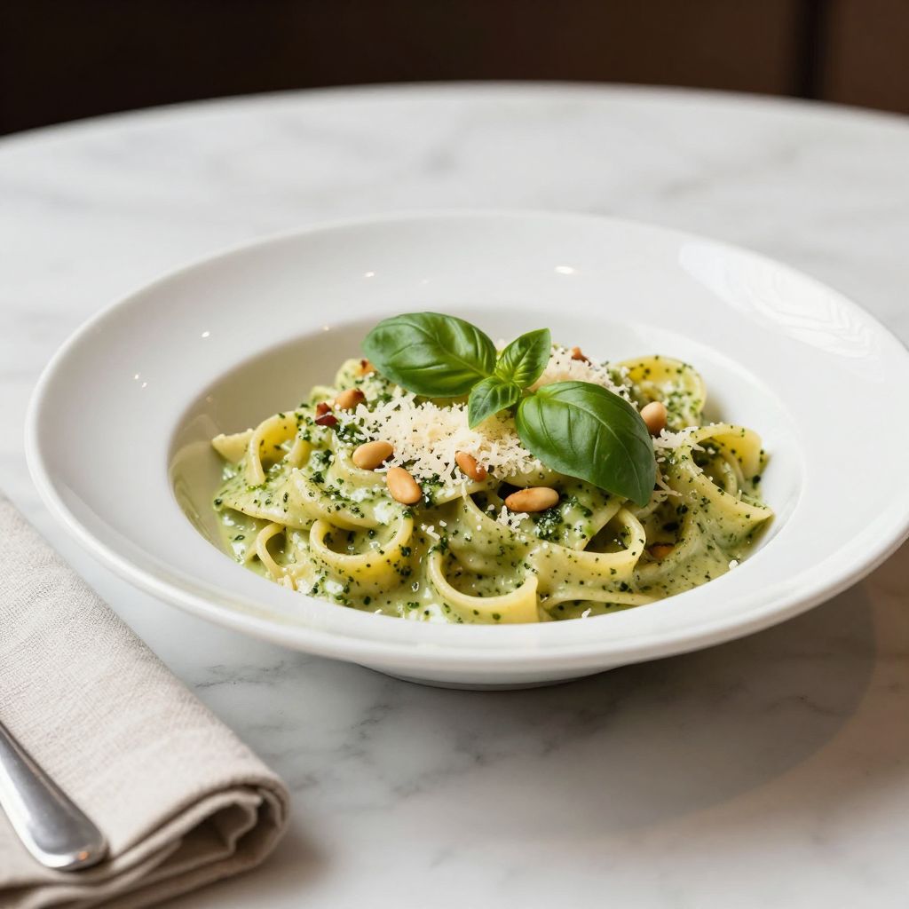 Creamy Pesto Sauce Final Dish