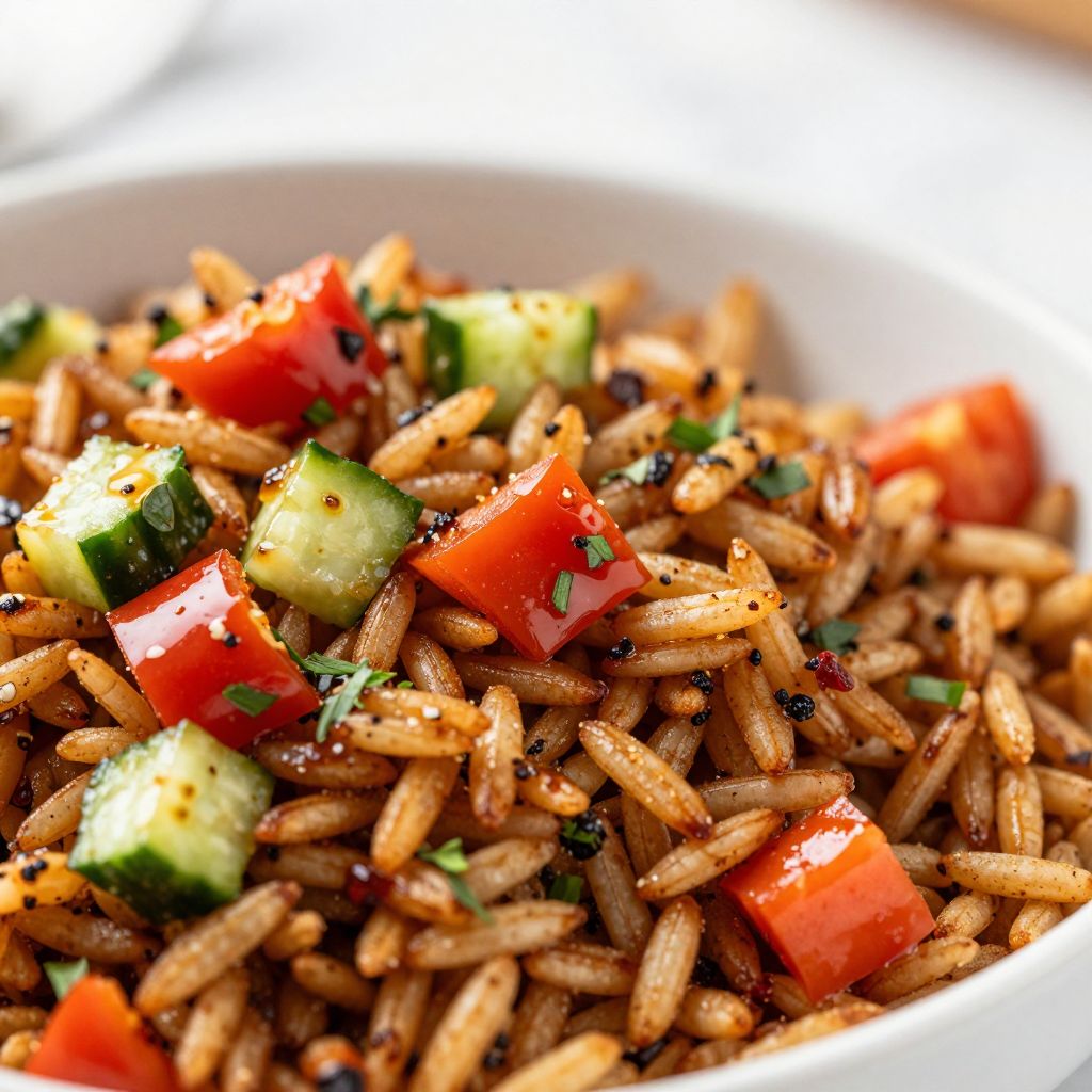 Crispy Rice Salad Step by Step
