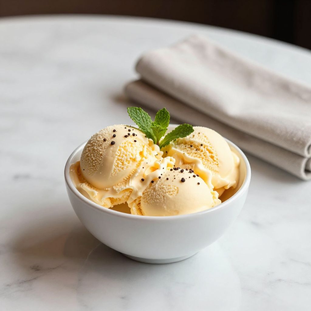 Finished Custard Ice Cream