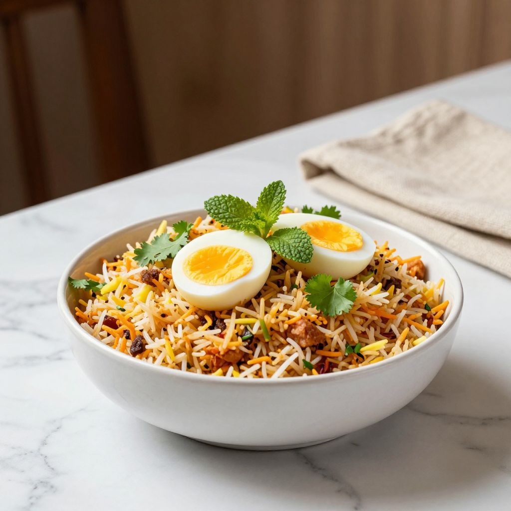 Egg Biryani Image Before Recipe Card