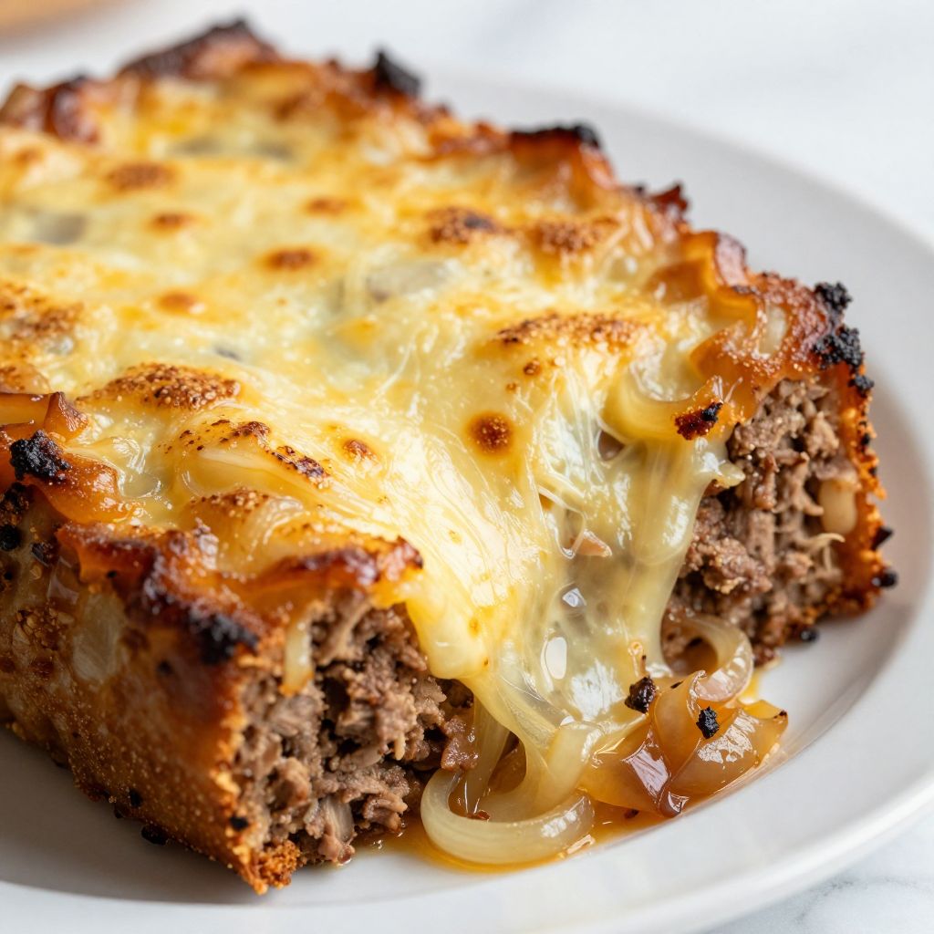 French Onion Meatloaf Process