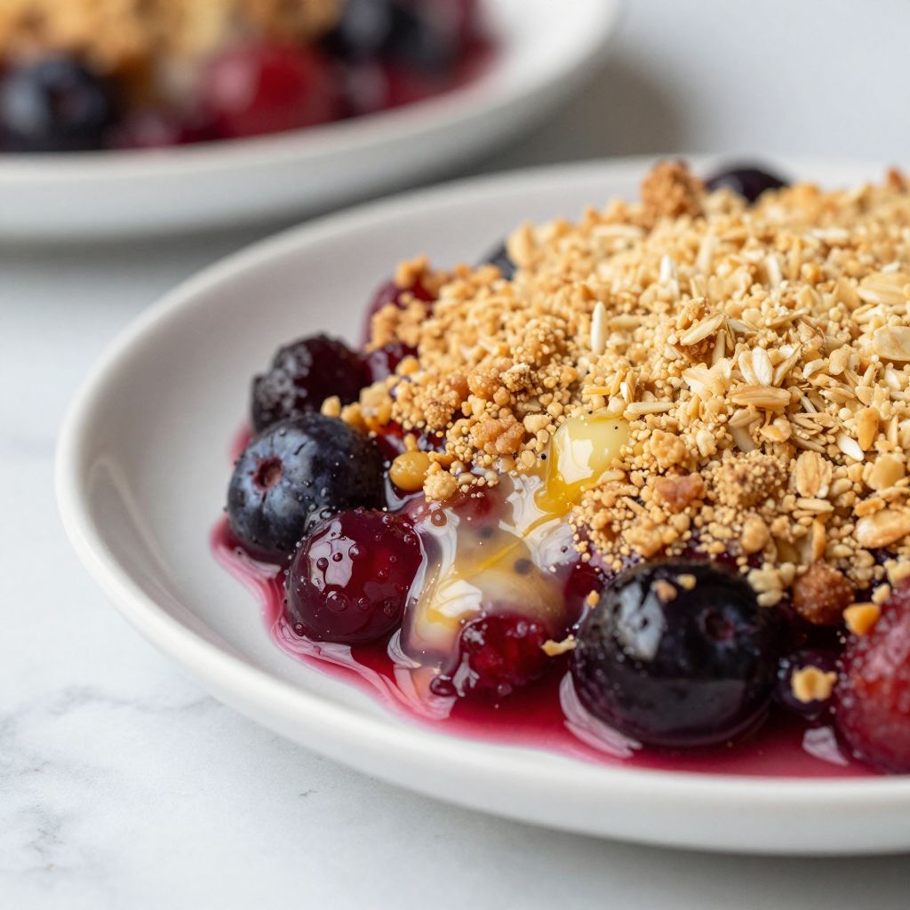 Fruit Crumble Preparation