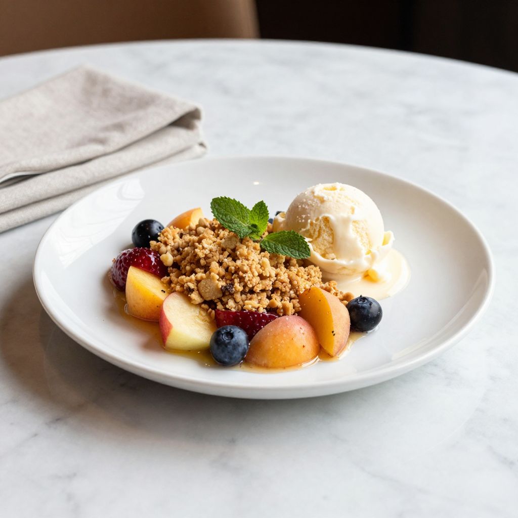 Fruit Crumble Final Dish