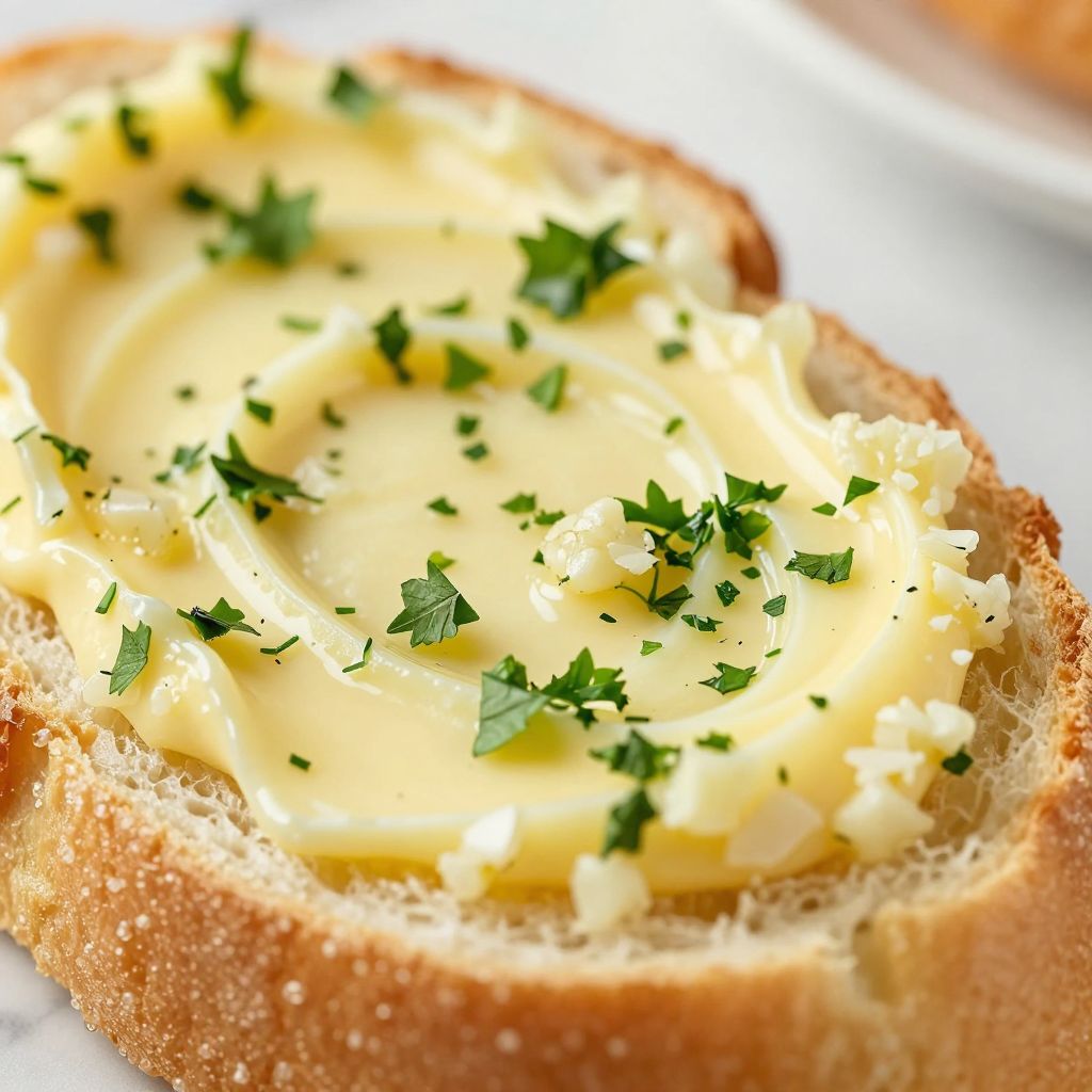Garlic Bread Spread Process Image