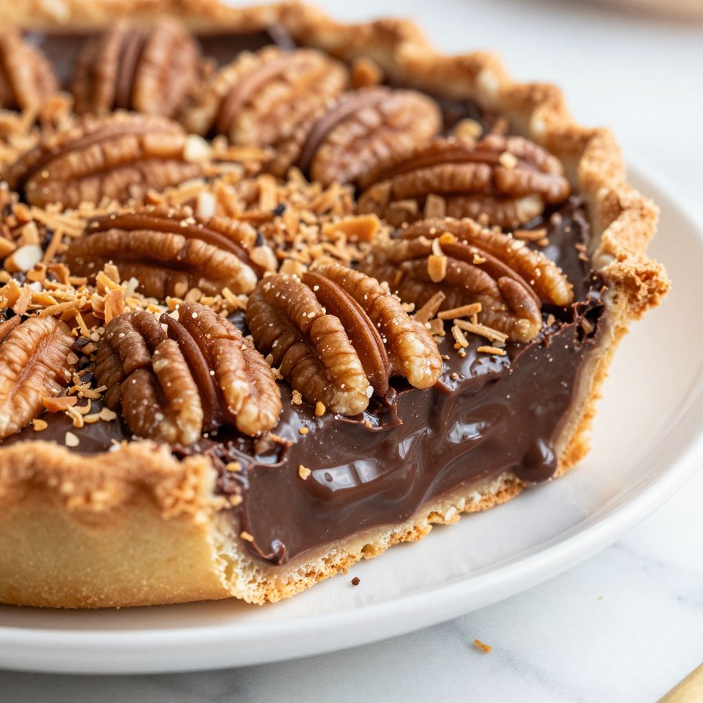German Chocolate Pie Making Process