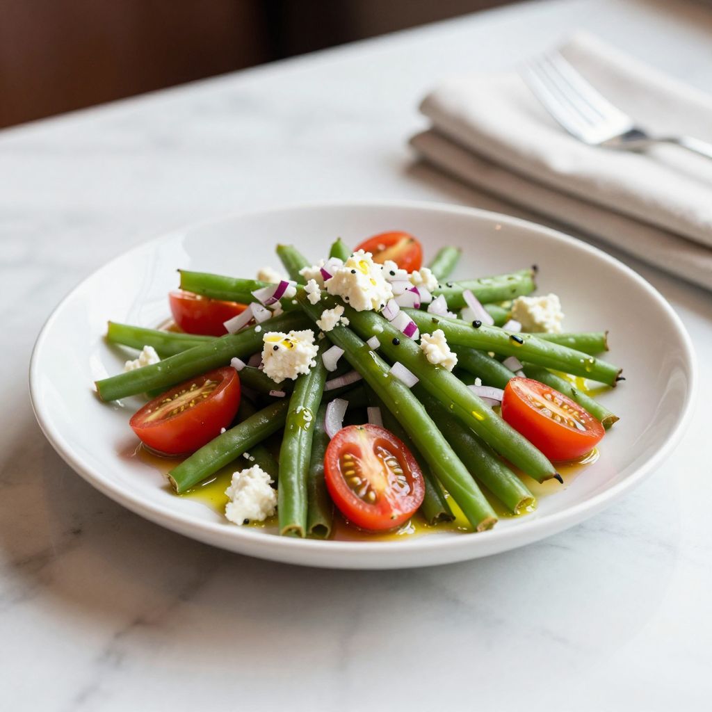 Green Bean Salad Plated