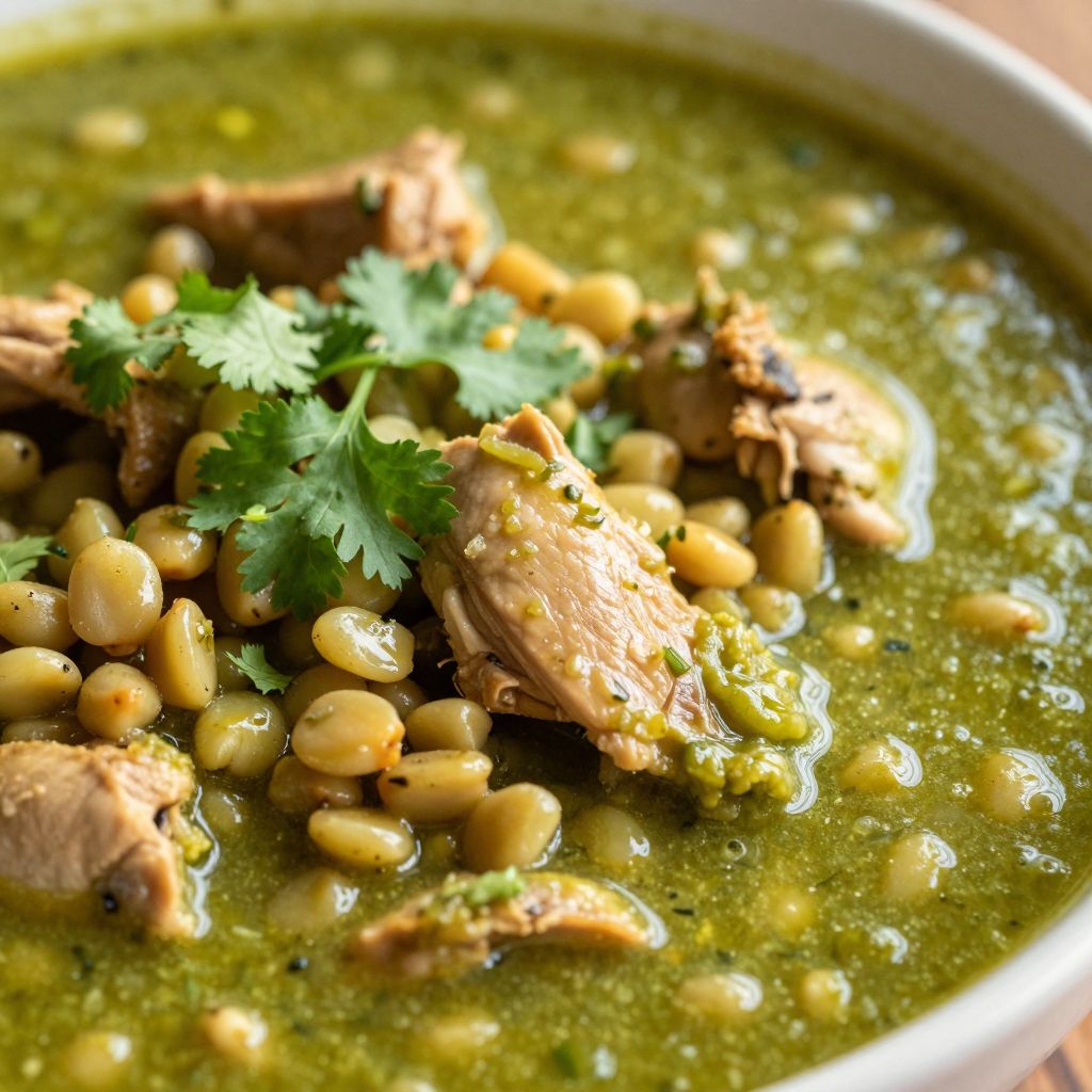 Green Chicken Pozole Step