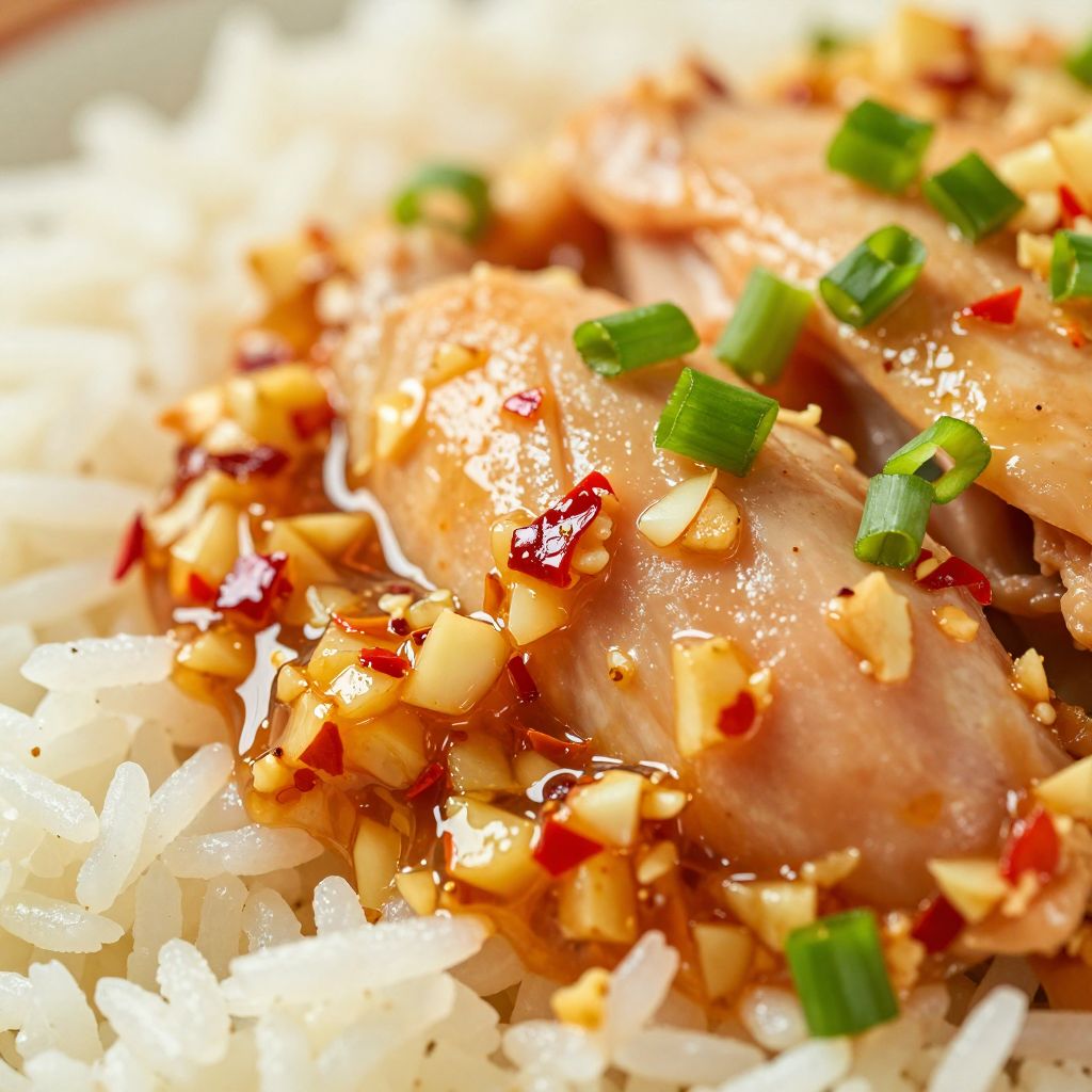 Preparation of Hainanese Chicken