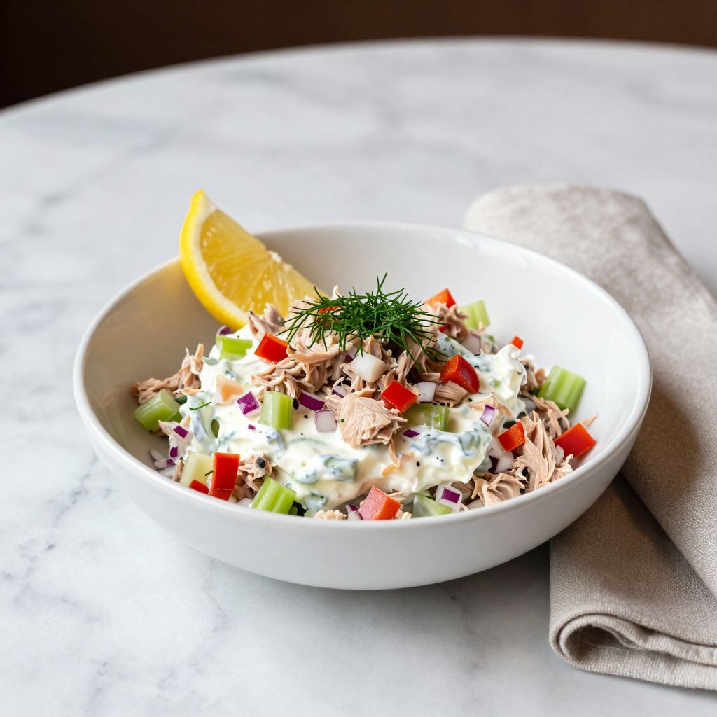 Healthy Tuna Salad Serving Suggestion