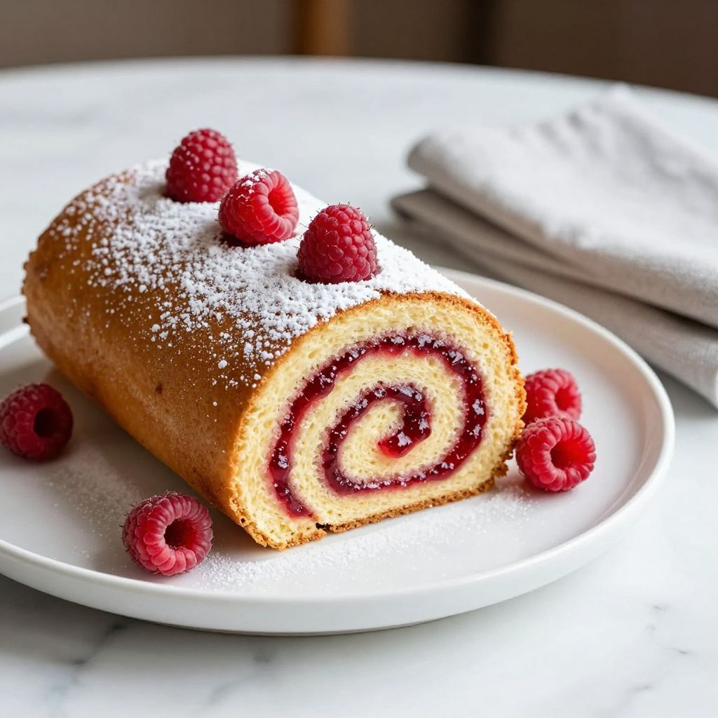 Jelly Roll on a plate