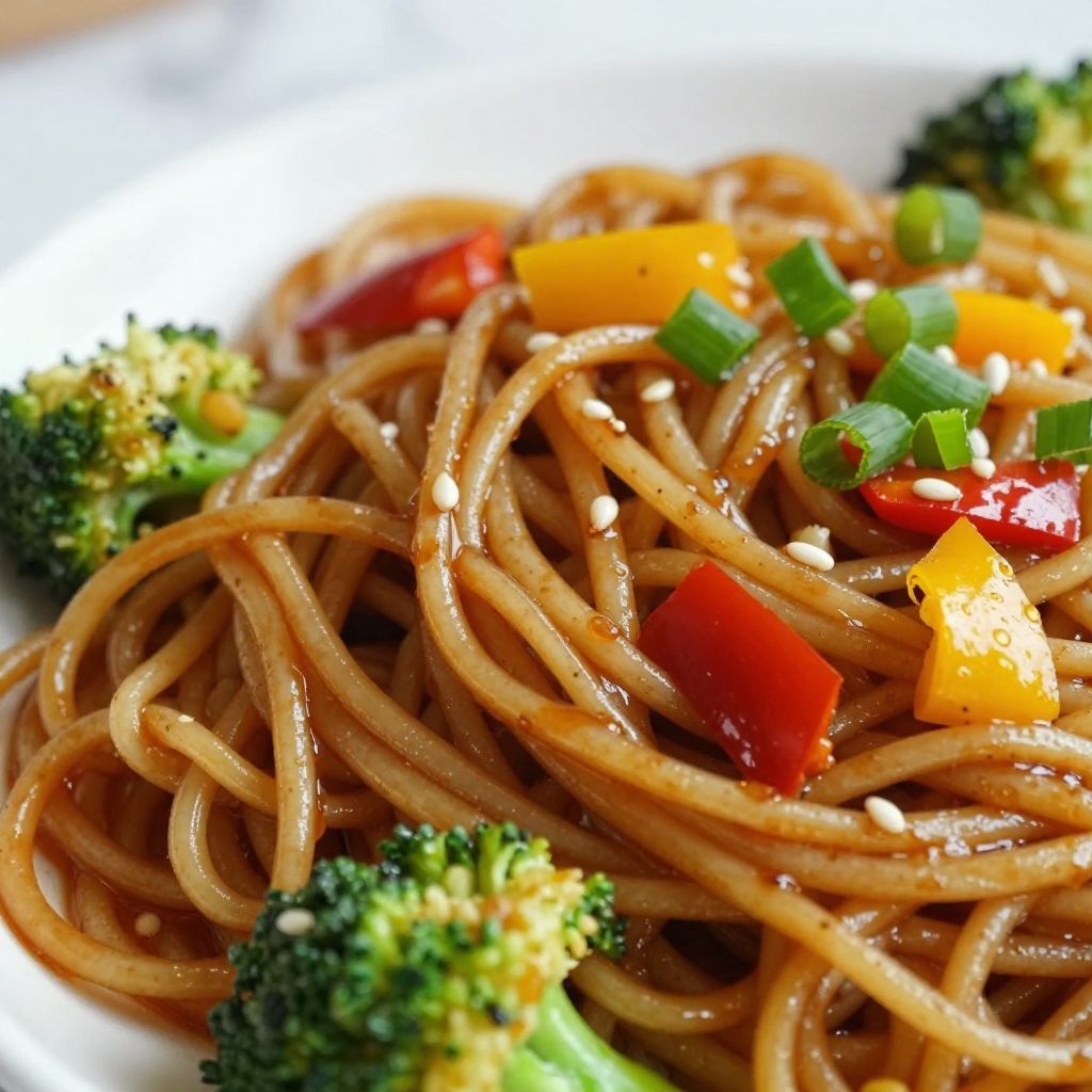 Lo Mein Noodles Preparation Image