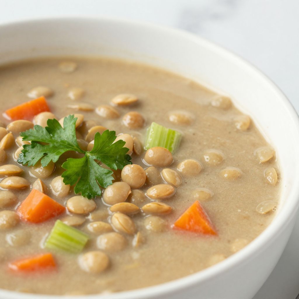 Mediterranean Lentil Soup Preparation