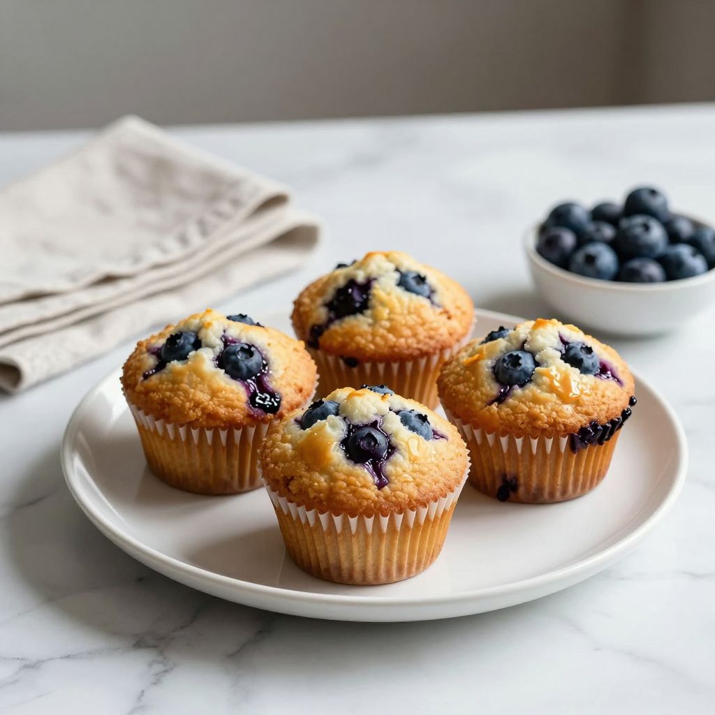 Moist Blueberry Muffins