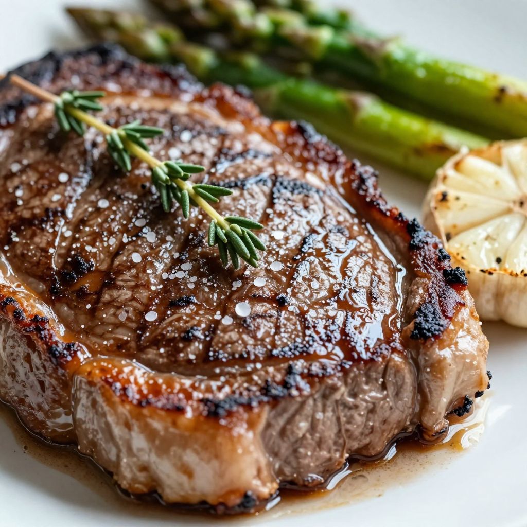 New York Steak Cooking Process
