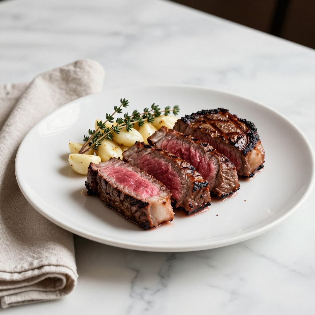 New York Steak Serving Suggestion