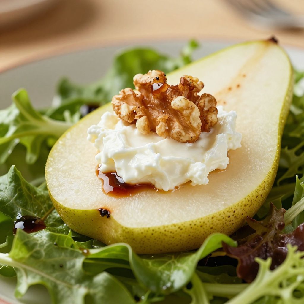Pear Salad Preparation