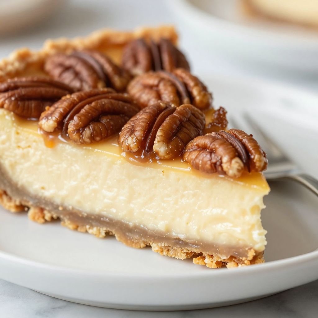 Pecan Pie Cheesecake Step