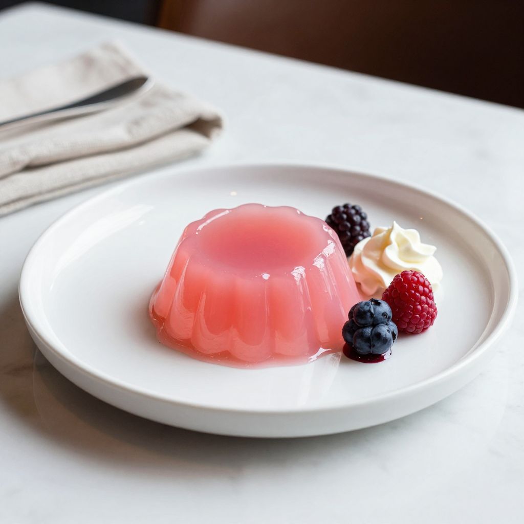 Pink Gelatin Trick Dessert
