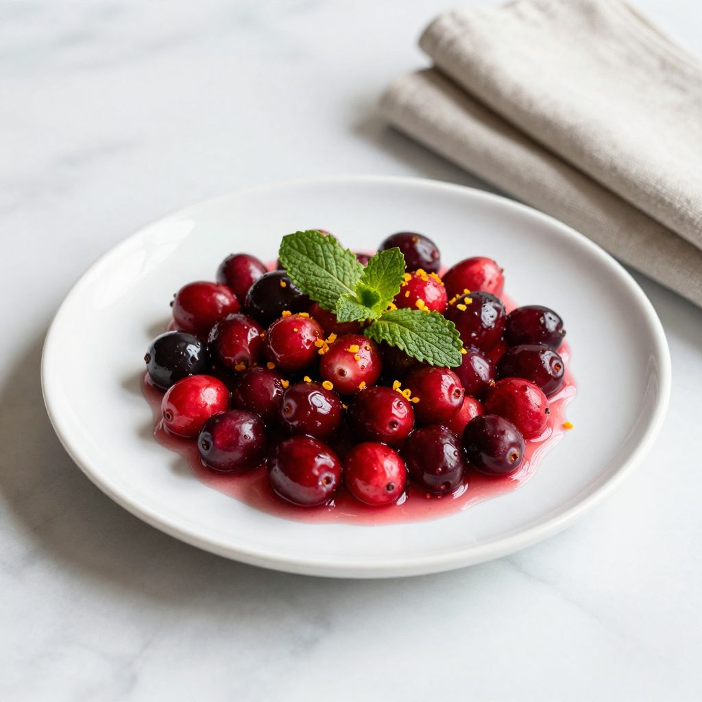 Popping Cranberries Final Dish