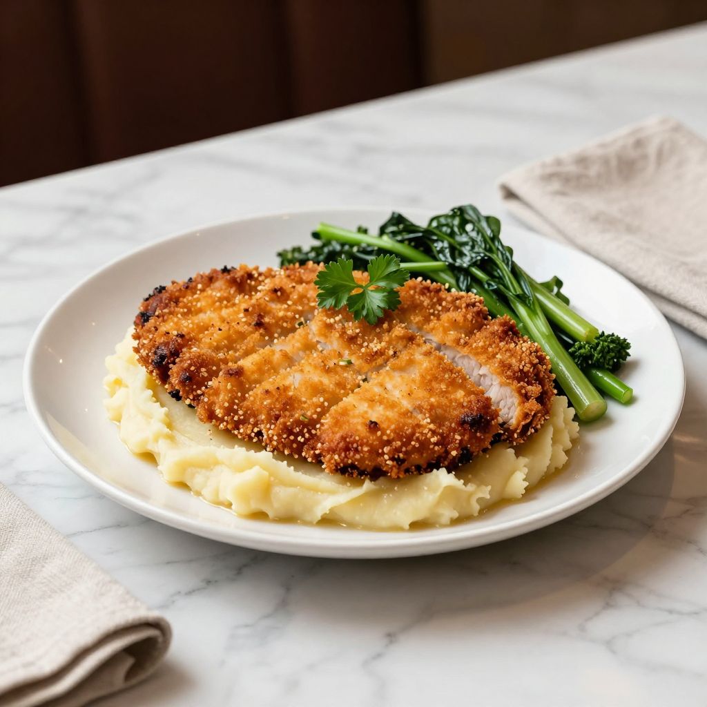 Pork Cutlets Served